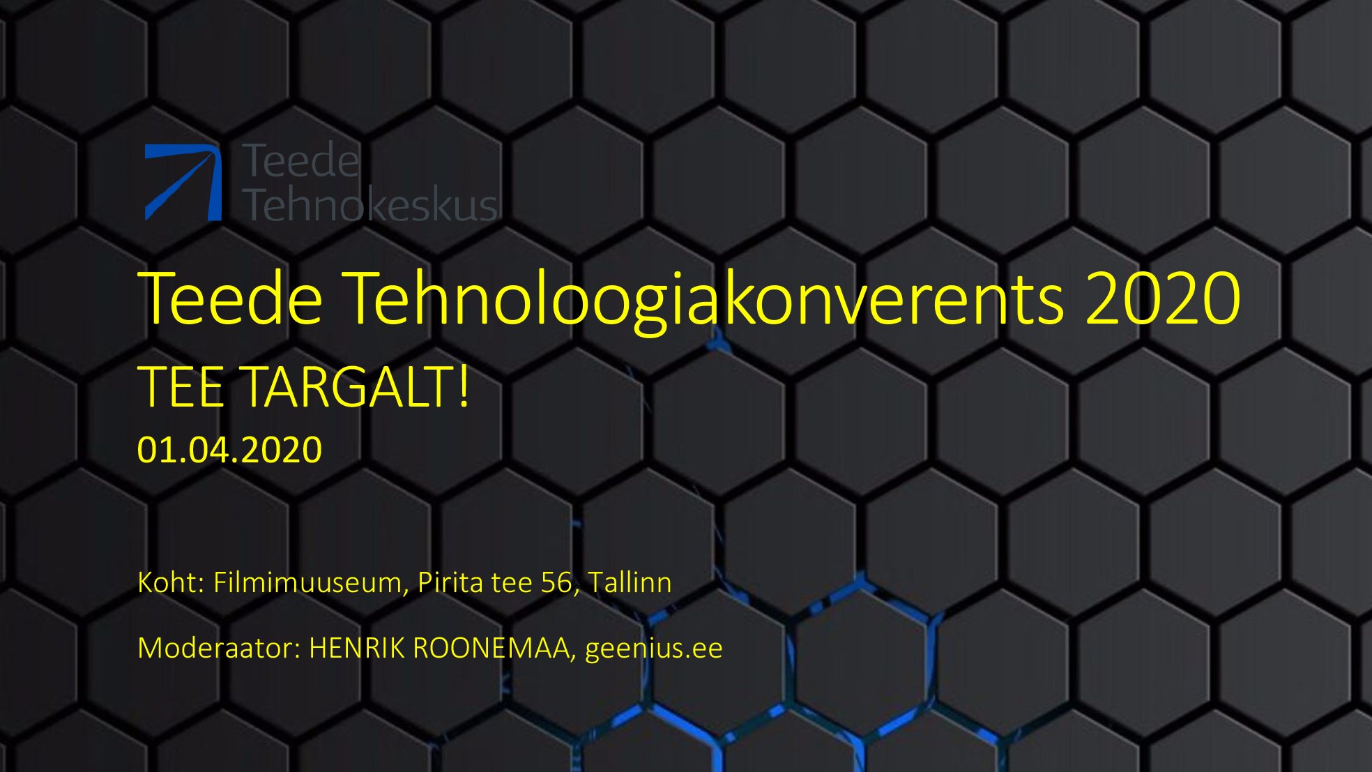 Teede Tehnoloogiakonverents 2020 – LÜKKUB EDASI!